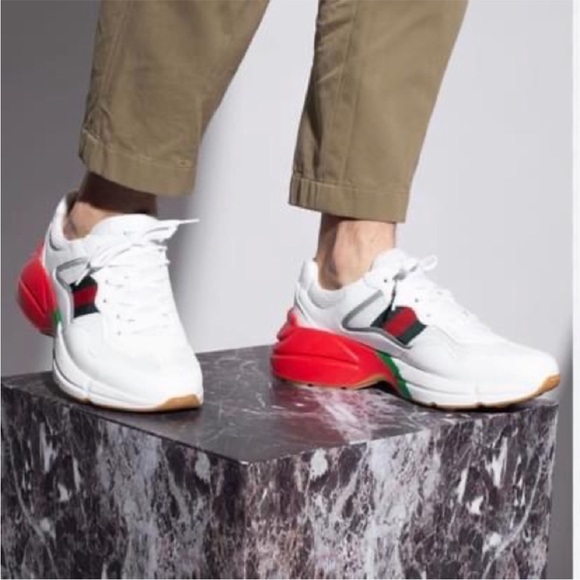 SOLD)Brand new never use . Authentic Gucci Rython size 40 (men 6) , can fit 6.5 - Picture 2 of 3